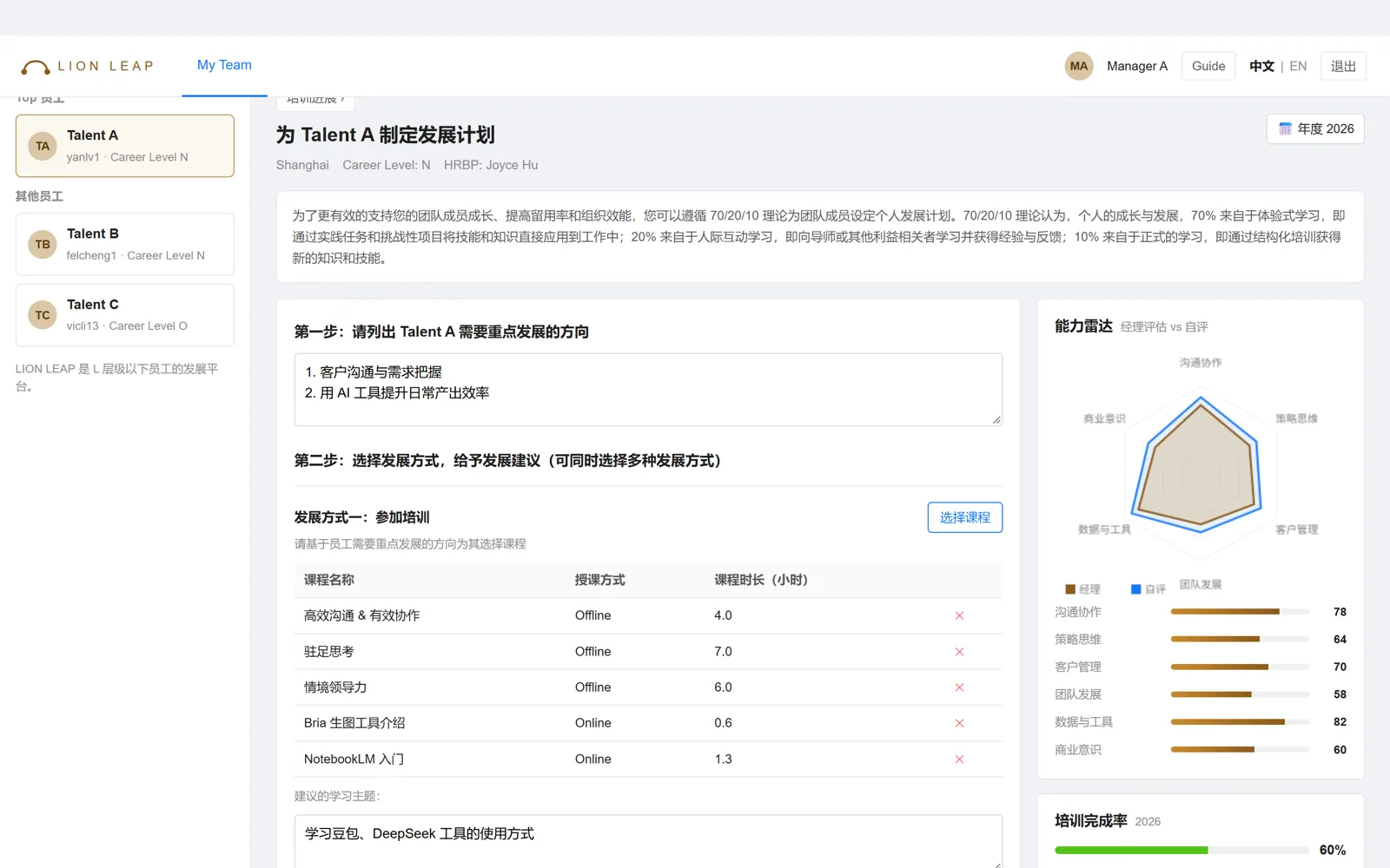 LION LEAP 人才发展平台